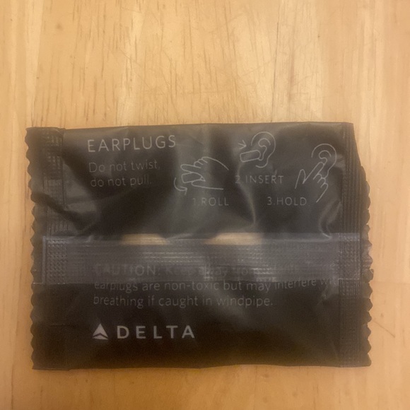Delta travel kit and comfort kit. With eye shades earplugs and toothbrush. NWT - Picture 4 of 4